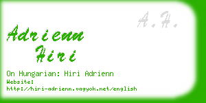 adrienn hiri business card